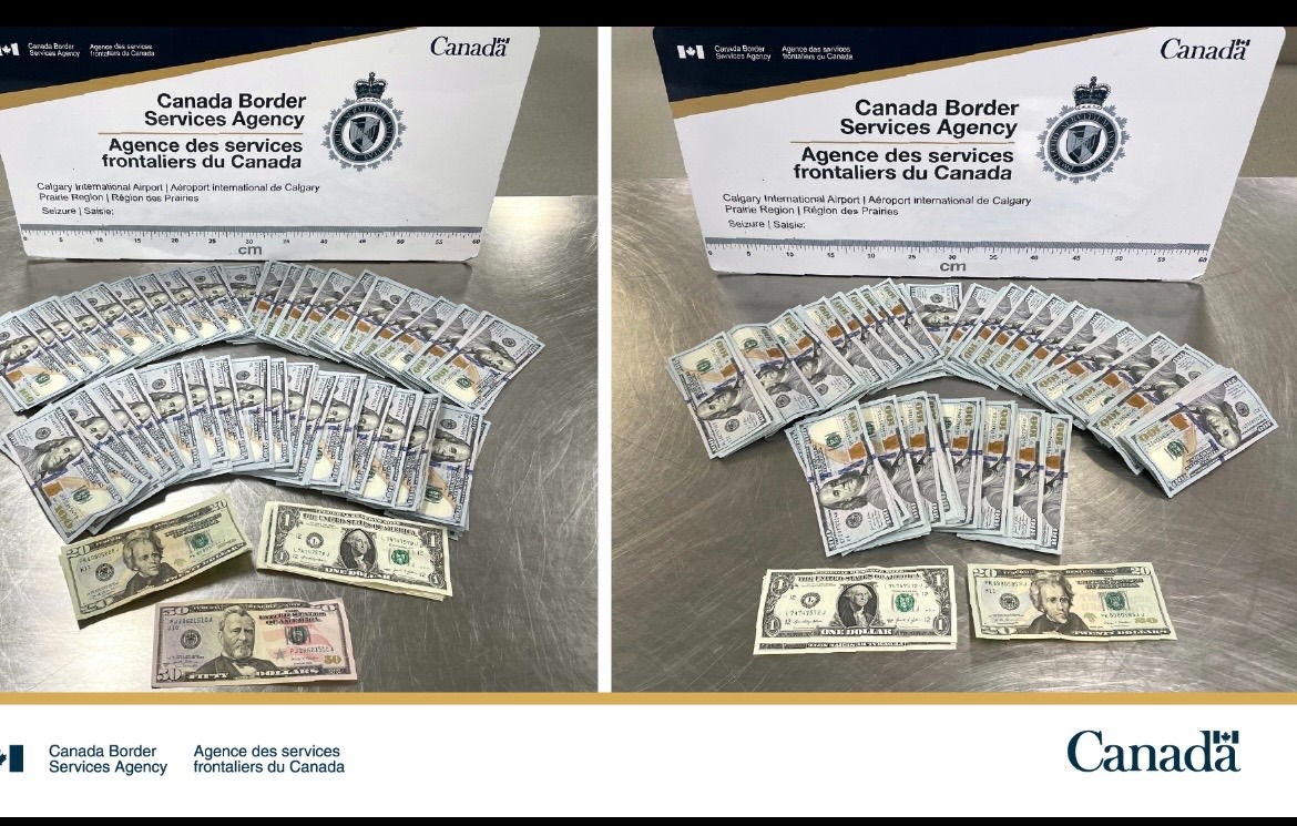 CBSA seizes cash at Calgary Int'l airport 