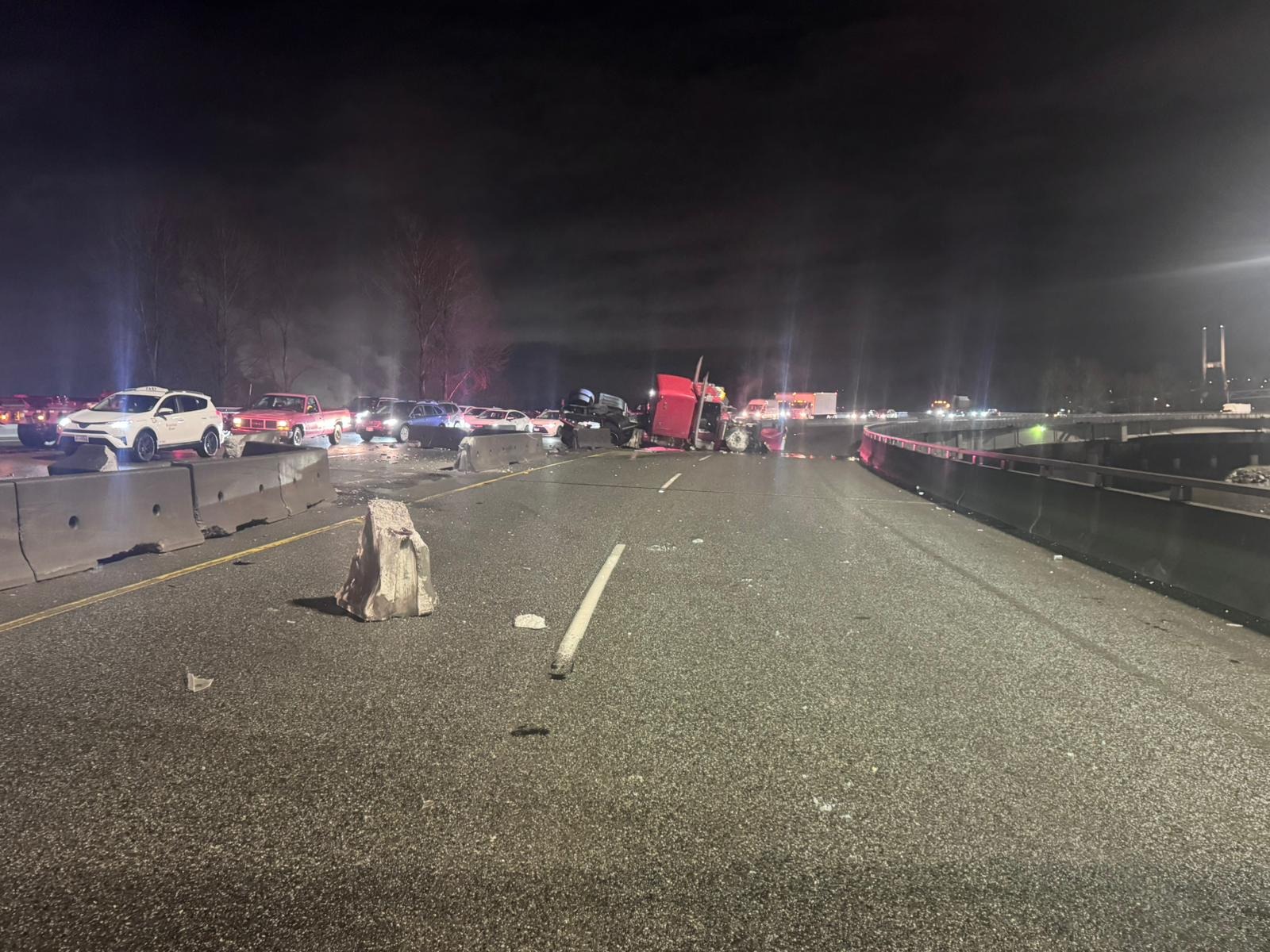 Traffic pangs: Truck crash leaves hundreds of commuters stranded on Alex Fraser bridge 