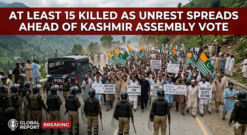 At Least 15 Killed as Unrest Spreads Ahead of Kashmir Assembly Vote